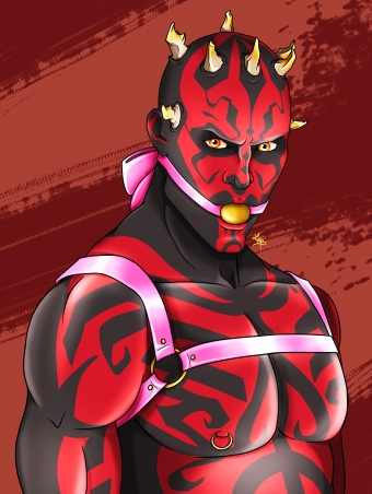 Gag Maul, a cute bondage story from universe far far away