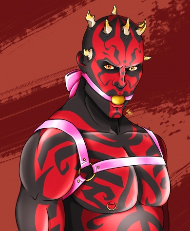 Gag Maul, a cute bondage story from universe far far away